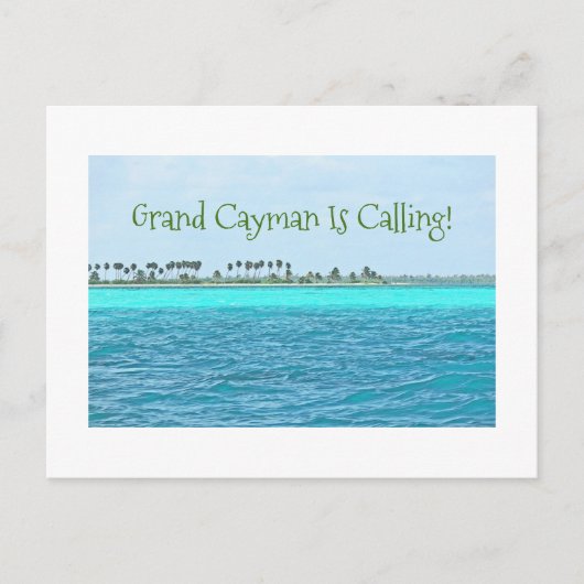 Postale carte postale/EAU TURQUOISE DE GRAND CAYMAN EST CA (Devant)