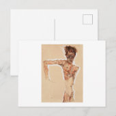 POSTALE  CARTE POSTALE: EGON SCHIELE : AUTO-PORTRAIT 1912 (Devant / Derrière)