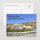 Postale Carte postale, Entrée de l'allée du château d'Eagl (Devant / Derrière)