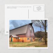 Postale Carte postale, étable Anderson (Devant / Derrière)