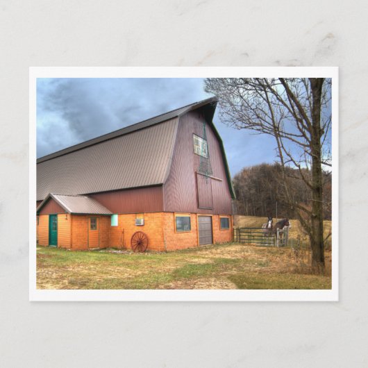 Postale Carte postale, étable Anderson (Devant)