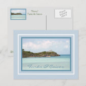 Postale carte postale, FOURNISSEURS, TURQUES ET ÎLES CAÏCO (Devant / Derrière)