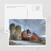 Postale Carte postale, grange de Lahr (Devant / Derrière)