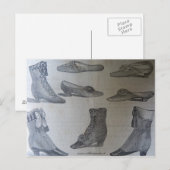 Postale Carte postale, illustration de mode du 19e siècle  (Devant / Derrière)