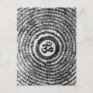 Postale carte postale, inde, om mani padme hum