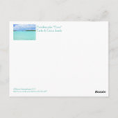 Postale carte postale/ "It's Turks & Caicos. . Breathe !" (Dos)