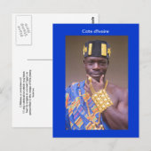 Postale Carte postale, Ivoirien, L'Abissa (Devant / Derrière)