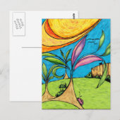 Postale Carte postale, Jardin Summer Fun (Devant / Derrière)