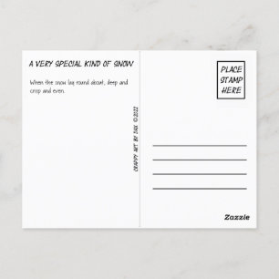 Postale Carte postale, Jaune, Neige, Neige Jaune, Hiver