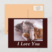 Postale Carte postale, Je T'Aime (Devant / Derrière)