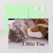 Postale Carte postale, Je Vous Manque (Devant / Derrière)