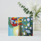 Postale Carte postale. Lever de soleil au Paradis (Debout devant)