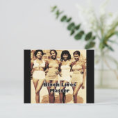 Postale Carte postale, matière de vie noire (Debout devant)