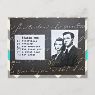 POSTALE CARTE POSTALE-MERCI-VOUS NOTE-FIXE TOUTE OCCASION