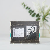 POSTALE CARTE POSTALE-MERCI-VOUS NOTE-FIXE TOUTE OCCASION (Debout devant)