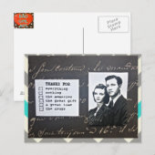 POSTALE CARTE POSTALE-MERCI-VOUS NOTE-FIXE TOUTE OCCASION (Devant / Derrière)