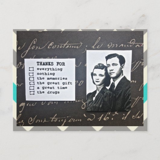 POSTALE CARTE POSTALE-MERCI-VOUS NOTE-FIXE TOUTE OCCASION (Devant)