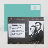 POSTALE CARTE POSTALE-MERCI-VOUS NOTE-FIXE TOUTE OCCASION (Devant / Derrière)