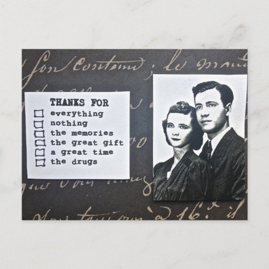 POSTALE CARTE POSTALE-MERCI-VOUS NOTE-FIXE TOUTE OCCASION (Devant)