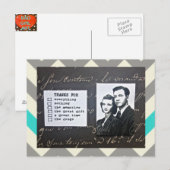 POSTALE CARTE POSTALE-MERCI-VOUS NOTE-FIXE TOUTE OCCASION (Devant / Derrière)