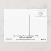 Postale Carte postale, New York City, Woolworth Building 1 (Dos)