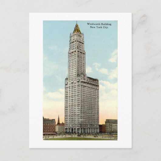 Postale Carte postale, New York City, Woolworth Building 1 (Devant)