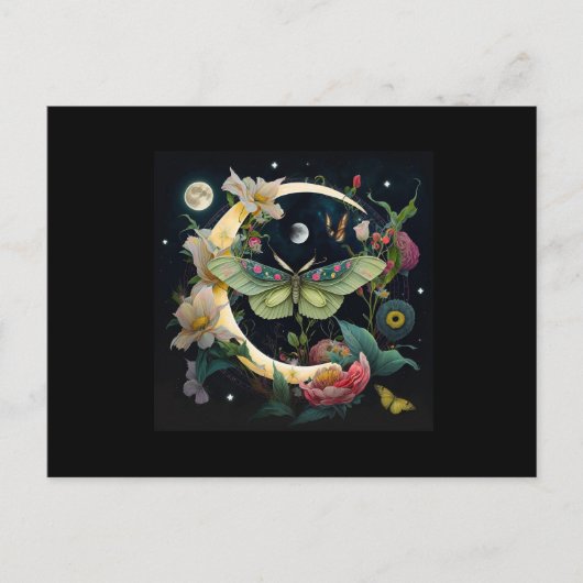 POSTALE CARTE POSTALE- PAPILLON DE NUIT (Devant)