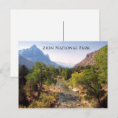Postale Carte postale:  Parc national de Zion, Utah (Devant / Derrière)