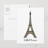 Postale Carte postale: Paris : Tour Eiffel (Devant / Derrière)