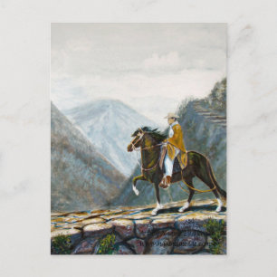 Postale Carte postale, Paso péruvien chevauché sur un sent