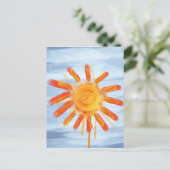 Postale Carte postale, Peinture de soleil (Debout devant)