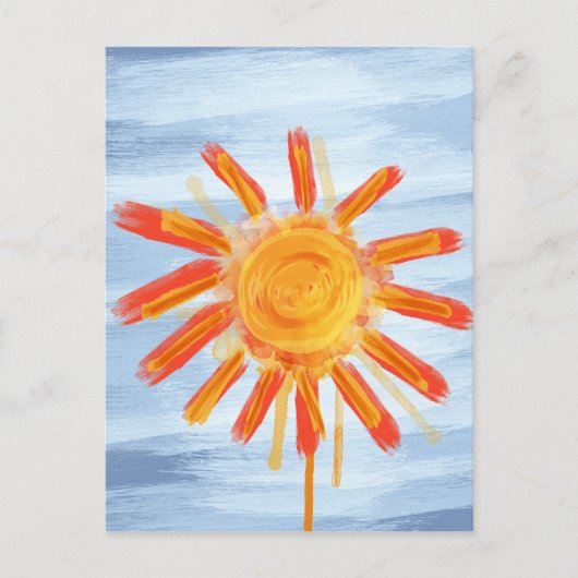 Postale Carte postale, Peinture de soleil (Devant)