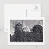 Postale Carte postale, Perturbation du Vésuve (Devant / Derrière)