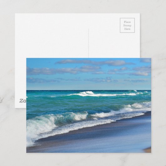 Postale Carte postale/Plage (Devant / Derrière)