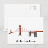 Postale Carte postale: Pont Golden Gate (Devant / Derrière)