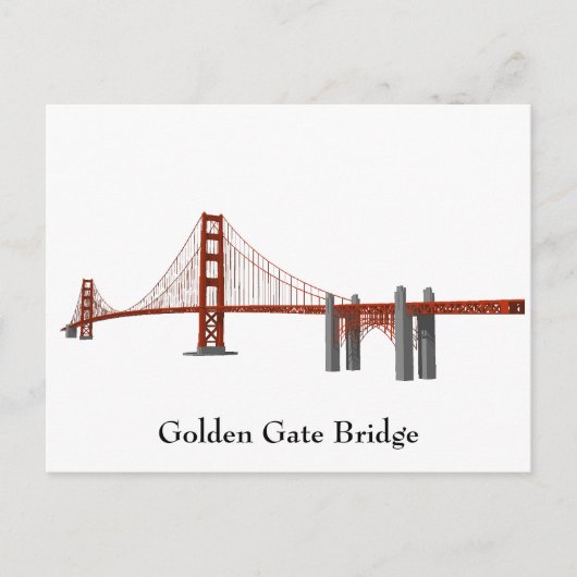 Postale Carte postale: Pont Golden Gate (Devant)