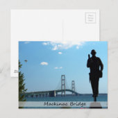 Postale Carte postale/Pont Mackinac (Devant / Derrière)