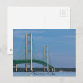 Postale Carte postale/Pont Mackinac (Devant / Derrière)