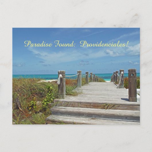 Postale carte postale/Providenciales/Turks and Caicos/Para (Devant)