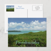 Postale carte postale, "PROVIDENCIALES/TURQUES & ÎLES CAÏC (Devant / Derrière)