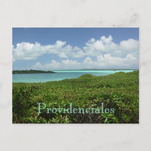 Postale carte postale, "PROVIDENCIALES/TURQUES & ÎLES CAÏC (Devant)