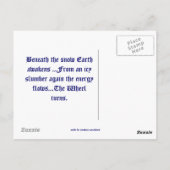 Postale Carte postale, Puisse Votre Cérémonie Solstice D'H (Dos)