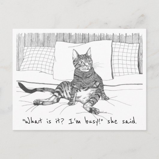 Postale carte postale: "Que veux-tu?" (Lily) (Devant)