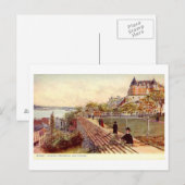 Postale Carte postale, Québec, Château Frontenac (Devant / Derrière)