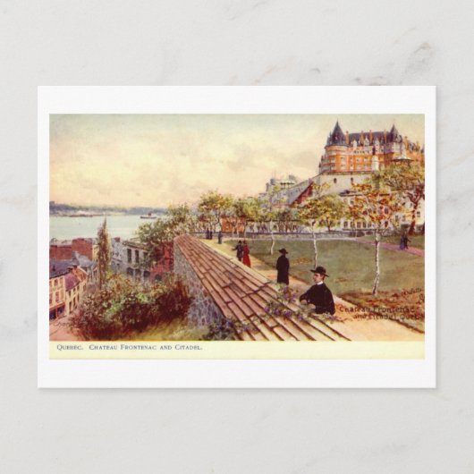 Postale Carte postale, Québec, Château Frontenac (Devant)