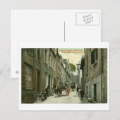 Postale Carte postale, Québec, rue Little Champlain (Devant / Derrière)