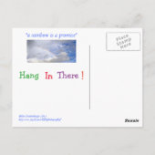 Postale carte postale/RAINBOW APRÈS LA TEMPÊTE/MESSAGE D'E (Dos)