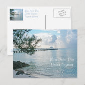 POSTALE CARTE POSTALE, "RUM POINT PIER, GRAND CAYMAN" (Devant / Derrière)