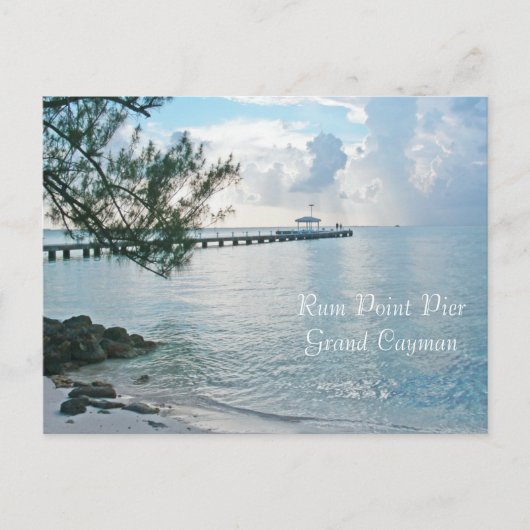 POSTALE CARTE POSTALE, "RUM POINT PIER, GRAND CAYMAN" (Devant)