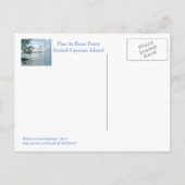POSTALE CARTE POSTALE, "RUM POINT PIER, GRAND CAYMAN" (Dos)